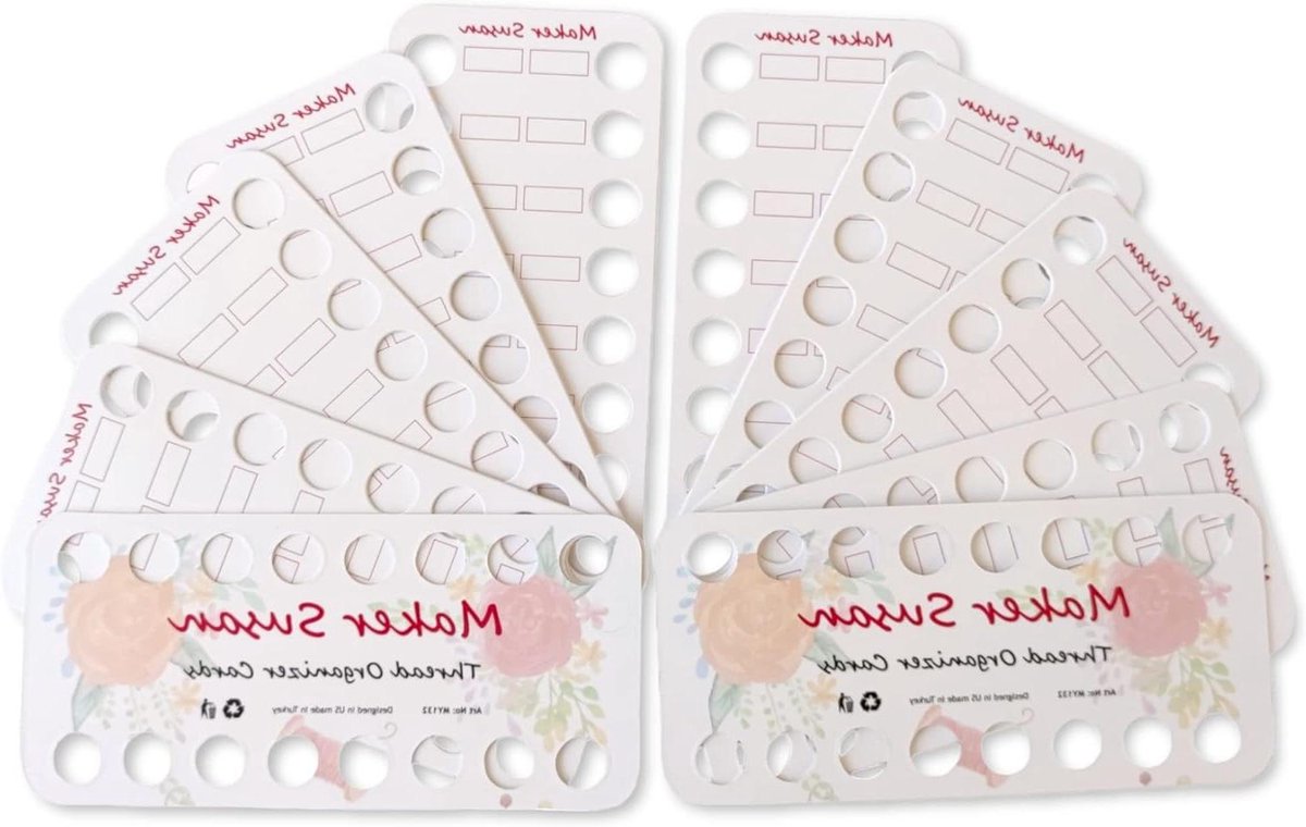 Draad Organizer Kaarten - Borduurgaren Houder - Garen Sorteren - 16 Posities - 10 Stuks - Niet gespecificeerd