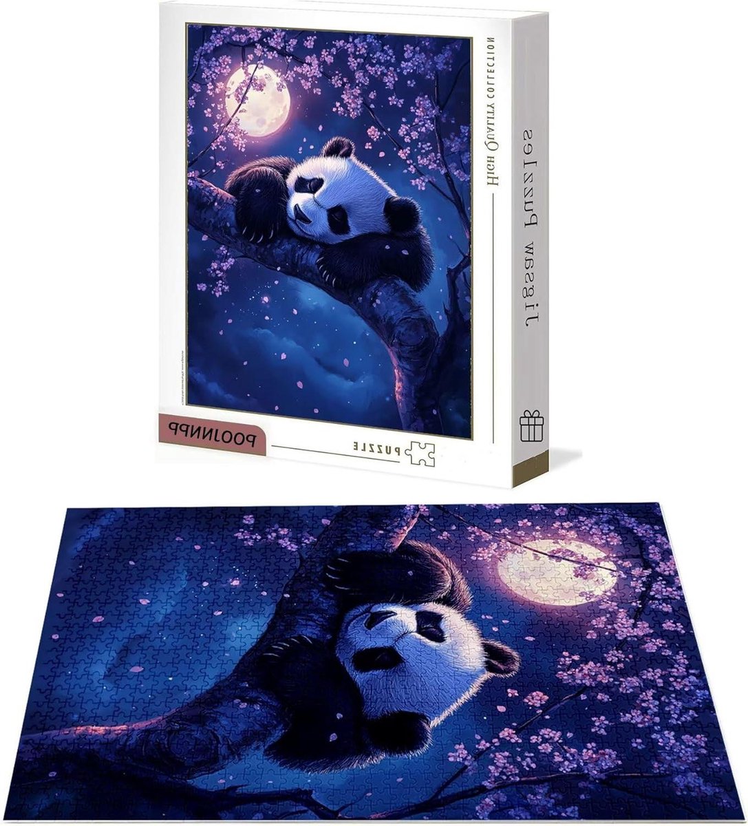 Puzzel Volwassenen - Legpuzzel Hout - Ontspanning Thuis - Genummerde Achterkant - 122x81 cm - Maan