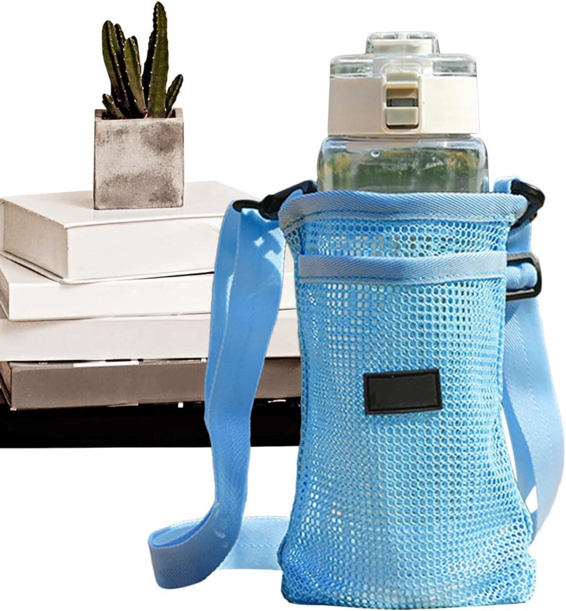 Waterfles Houder - Flessendrager Schouderband - Buitenactiviteiten - Bewegingsreductie - 199 x 125 x 32 cm - Blauw
