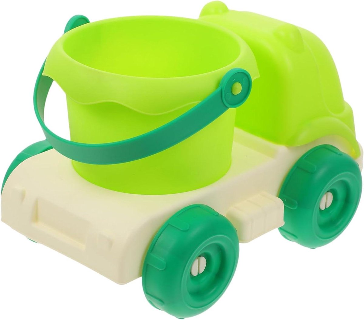 Zandauto met Emmer - Strandtruck Kiepwagen - Buiten Spelen - Afneembare Emmer - 23 x 15 x 13.5 cm - Groen