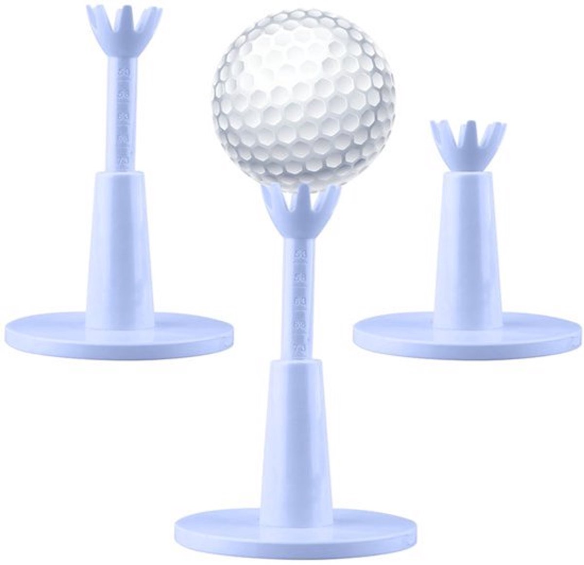 2Pcs Golf Tees - Verstelbaar van 5,4 cm tot 8 cm - PU Materiaal