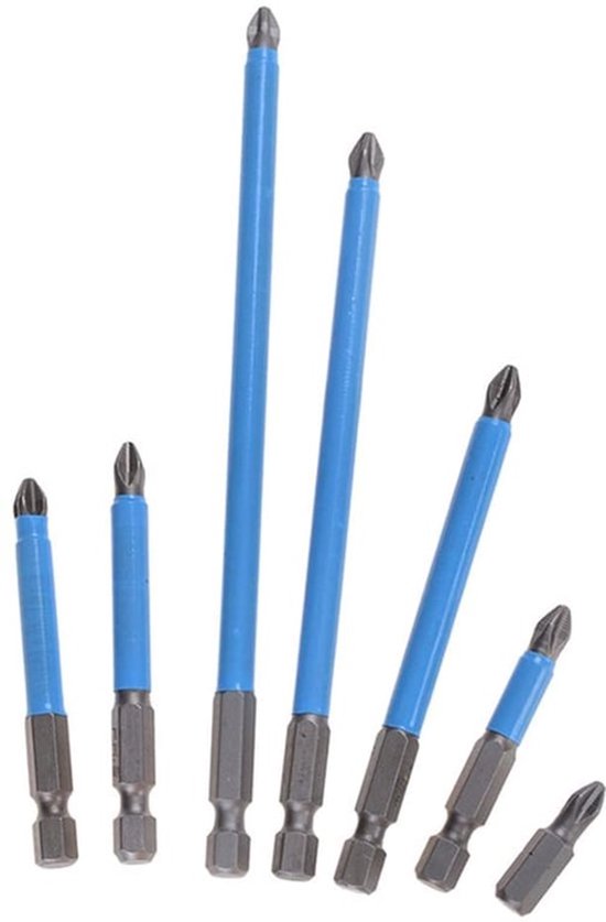 7 Stks Anti-Slip Boor, Bits Set Handgereedschap Schroevendraaier Boor 25mm-150mm, voor...