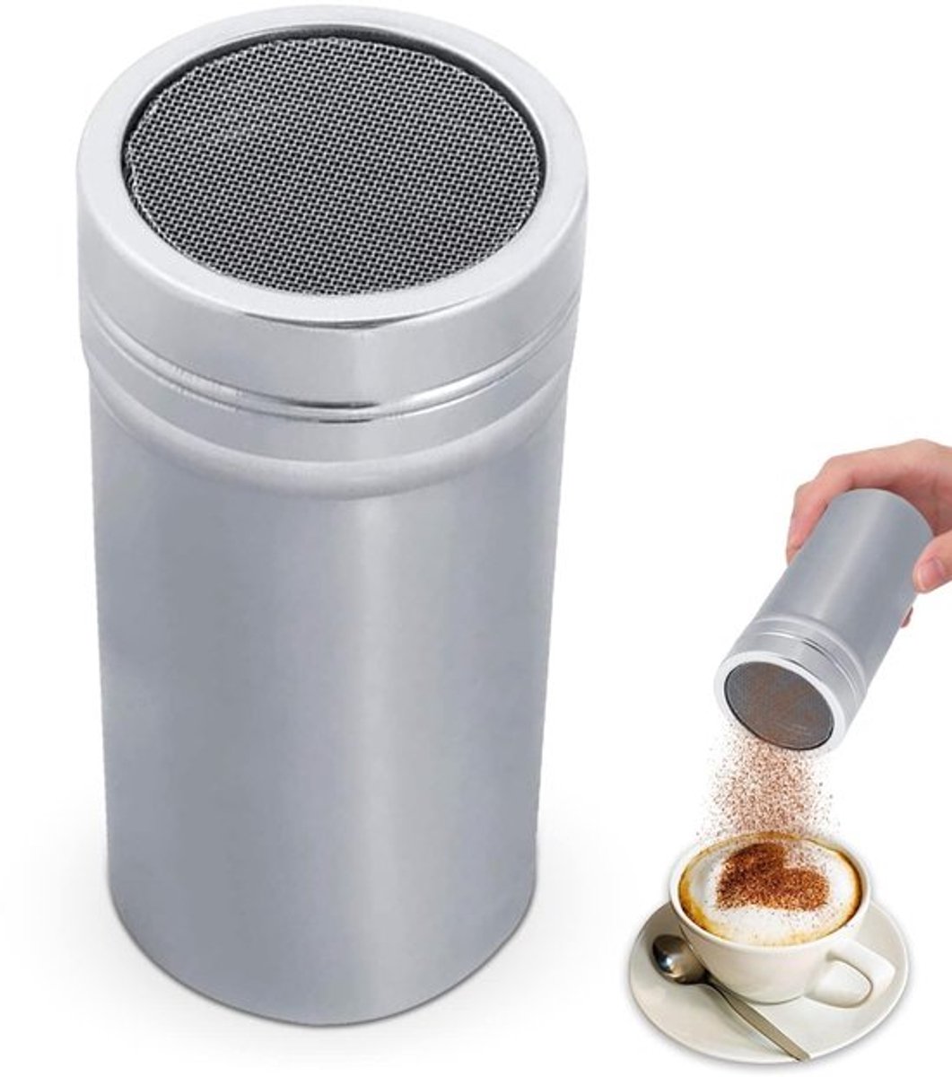 1 stuk cosmetische poedersuiker shaker stofdoek voor chocolade (L)