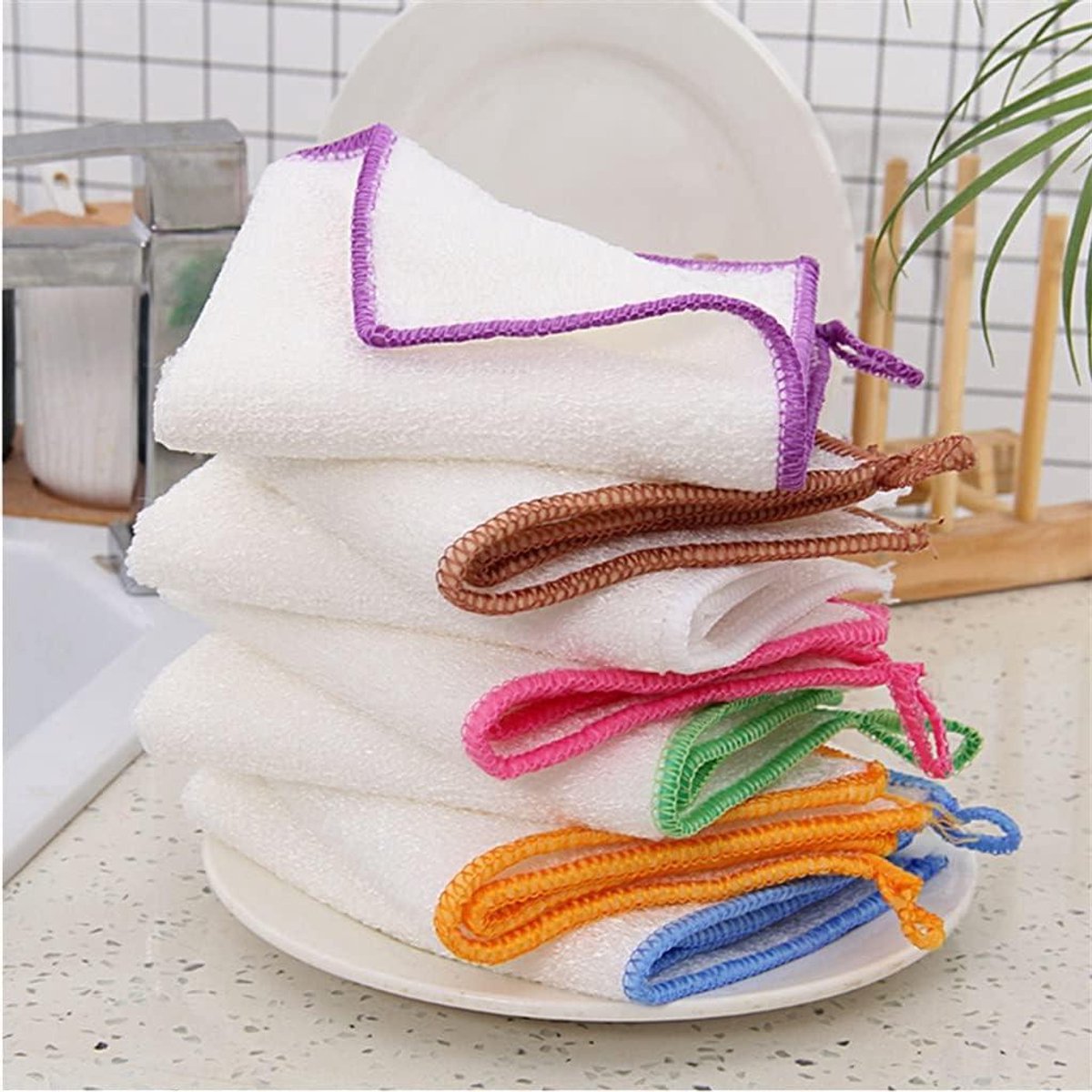 Keuken Handdoeken - Vaatdoeken Vezel - Keuken Schoonmaken - Direct Absorberend - 1200 Gram - Zoals Afgebeeld