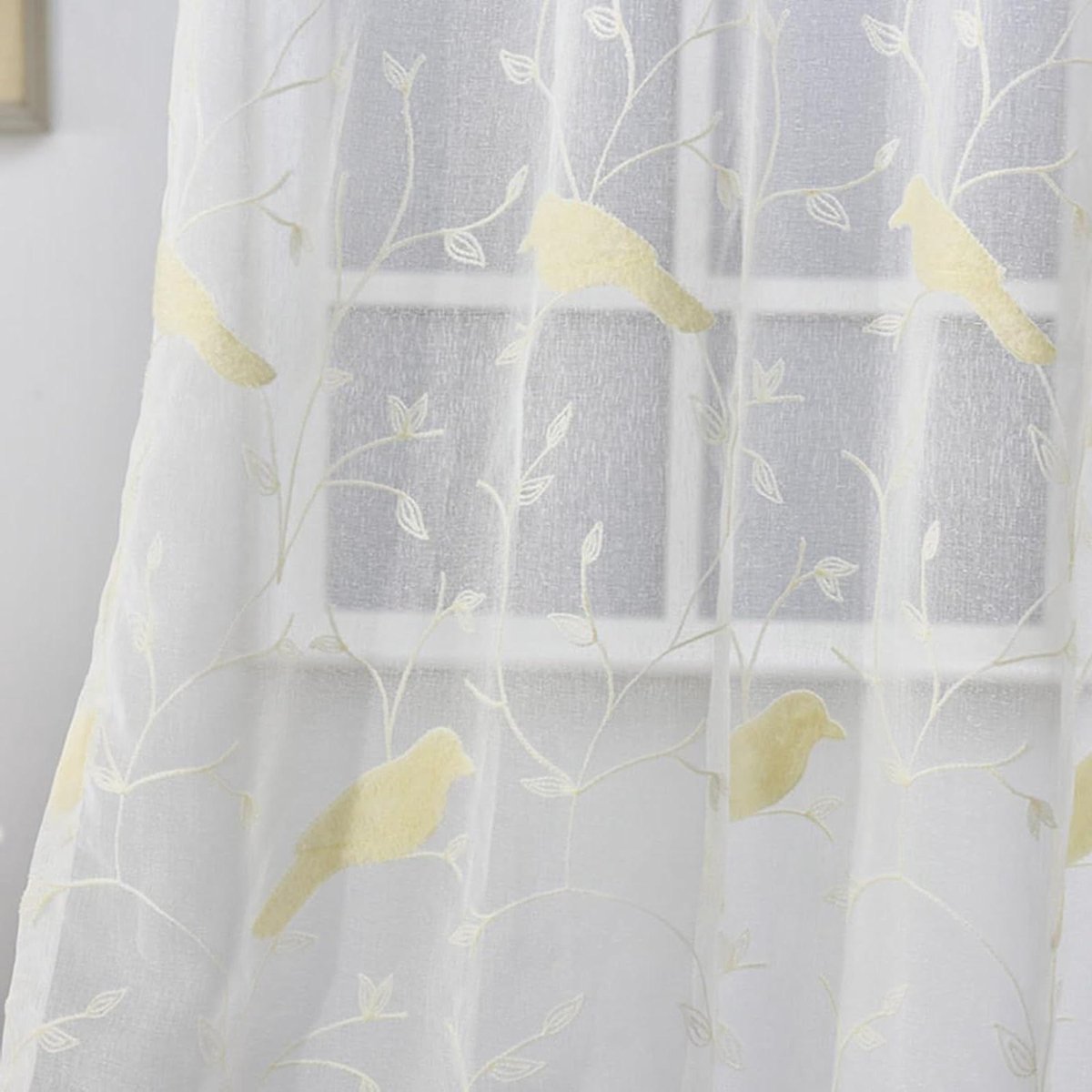 Voile Gordijn - Transparant Gordijn Tule Gordijn - Woonkamer Decoratie - Semi-transparant