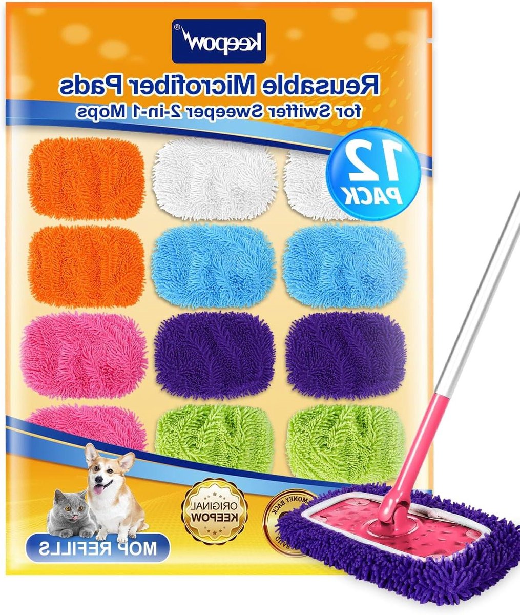 Vloerdoeken - Doeken Swiffer - Vloeren Reinigen - Wasbaar - 12 stuks - Multicolor