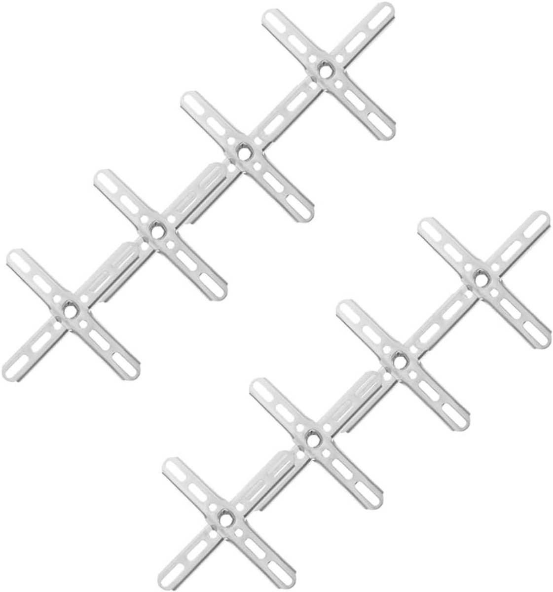Plafondlamp Montagebeugels - Lampbeugels Ophanging - Verlichting Monteren - Stevige Ijzeren Constructie - 15x15x1 cm - Zilver