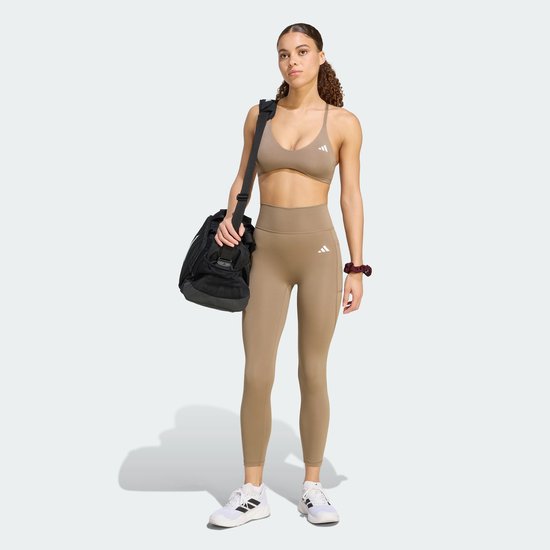Adidas Performance Optimé Essentials No Front Rise Seam 7/8 Legging - Dames - Beige van adidas-performance — afbeelding 4