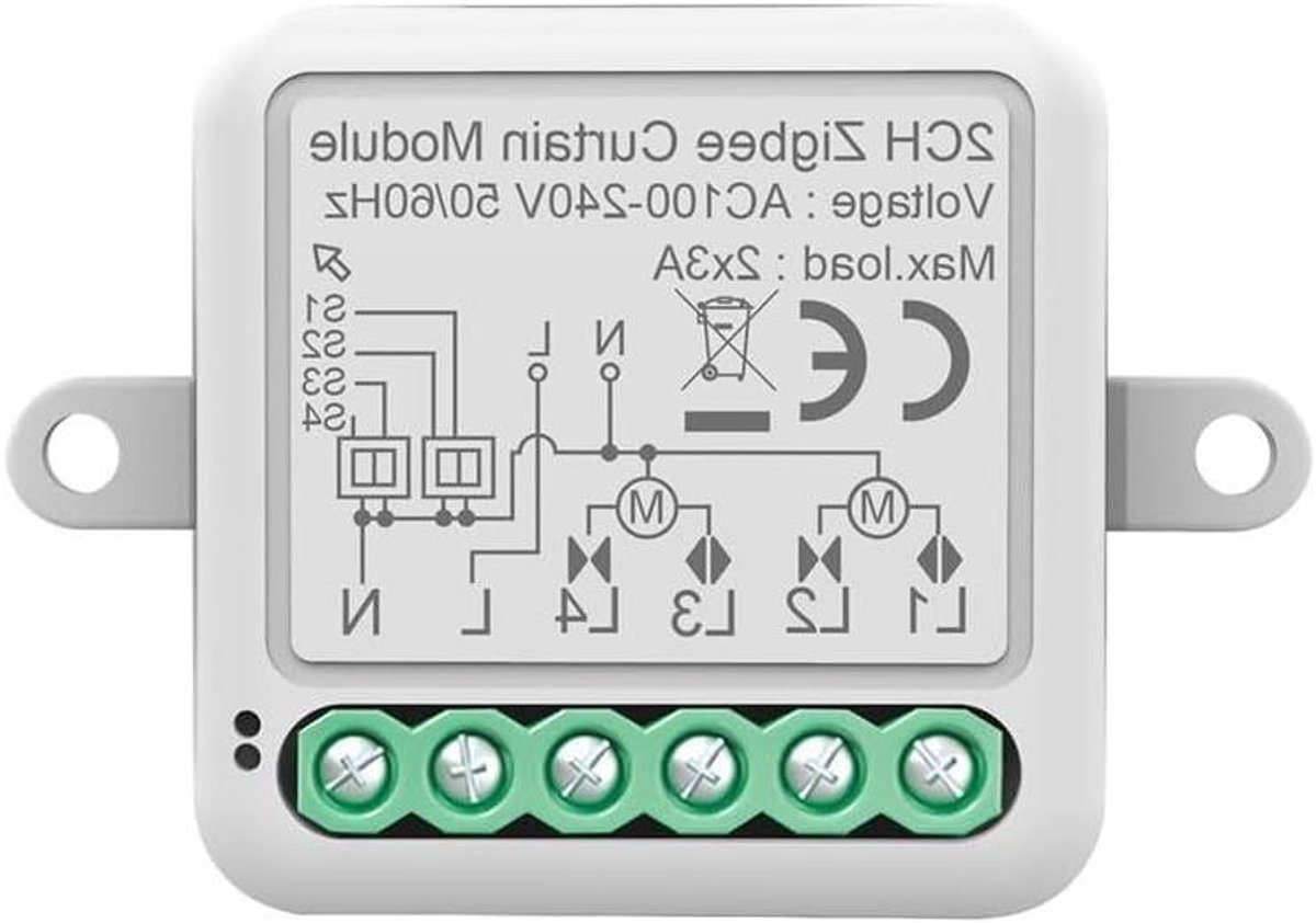Slimme Gordijn Module - Automatische Gordijn Schakelaar - Thuis Automatisering - Compact Ontwerp - 6 x 4 x 2 cm