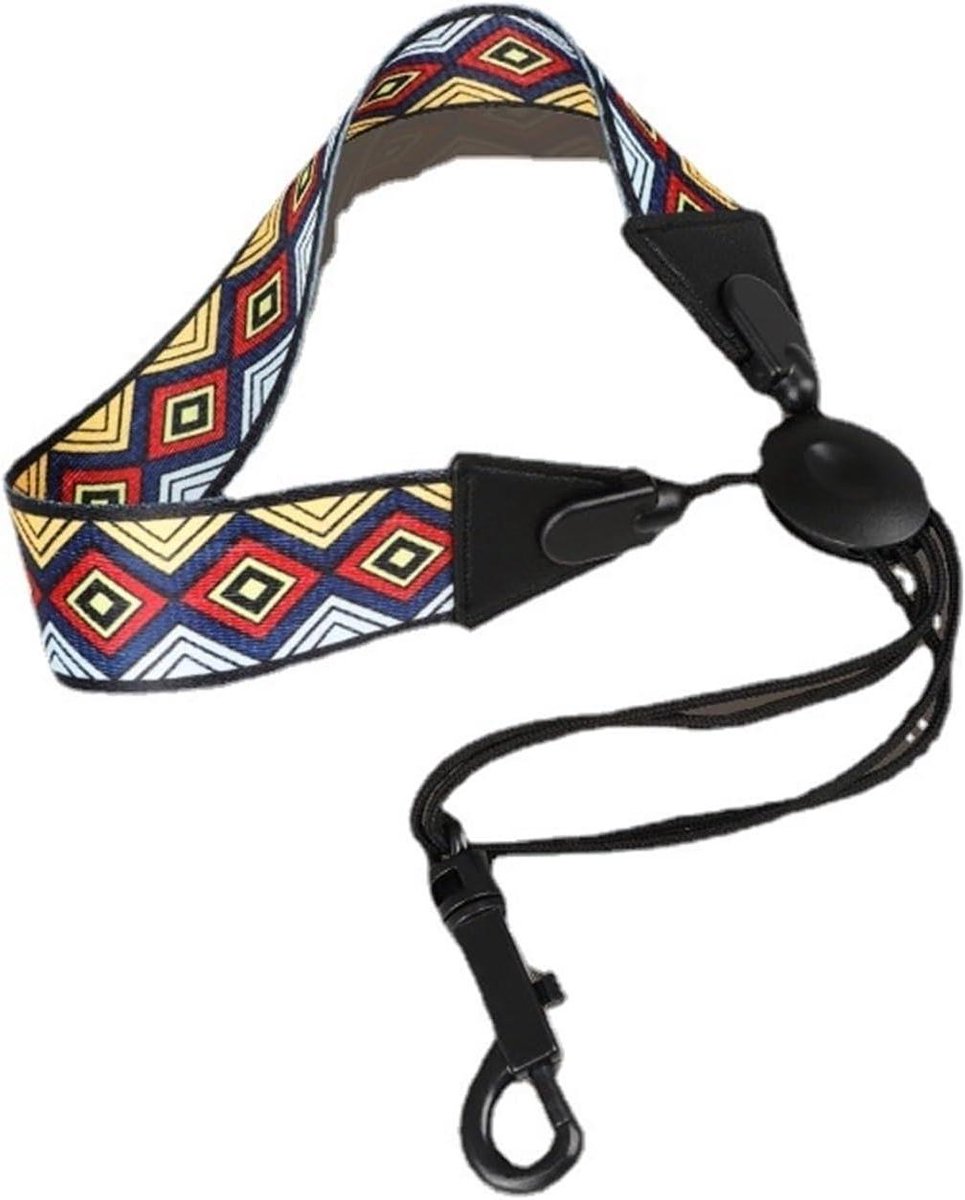 Saxofoon Nekband - Sax Band - Muziek Maken - Comfortabel Polyester - Verstelbaar - Zwart