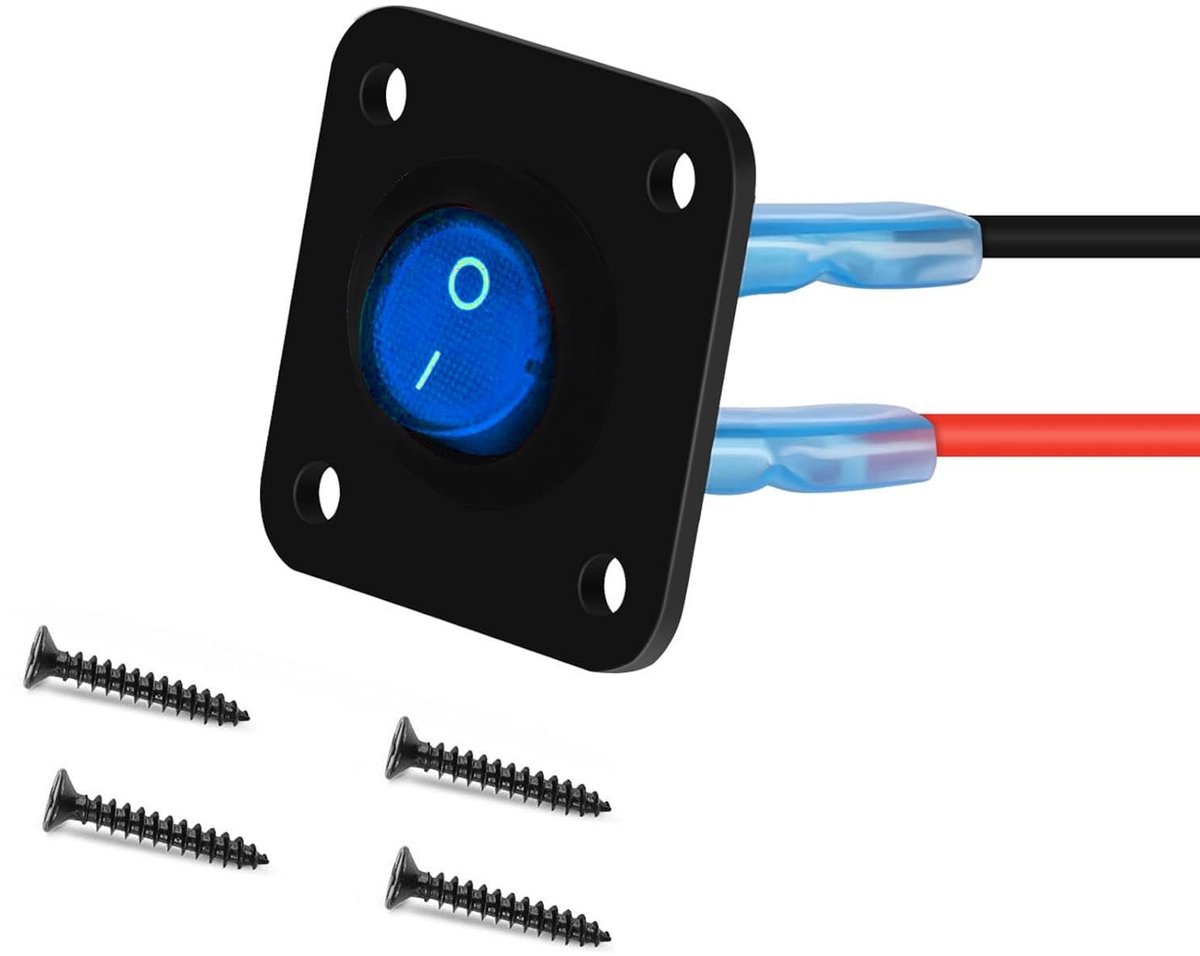 RUNCCI-YUN 12V LED Toggle Switch Paneel - Rond ON/OFF Schakelaar voor Auto, Boot en Truck
