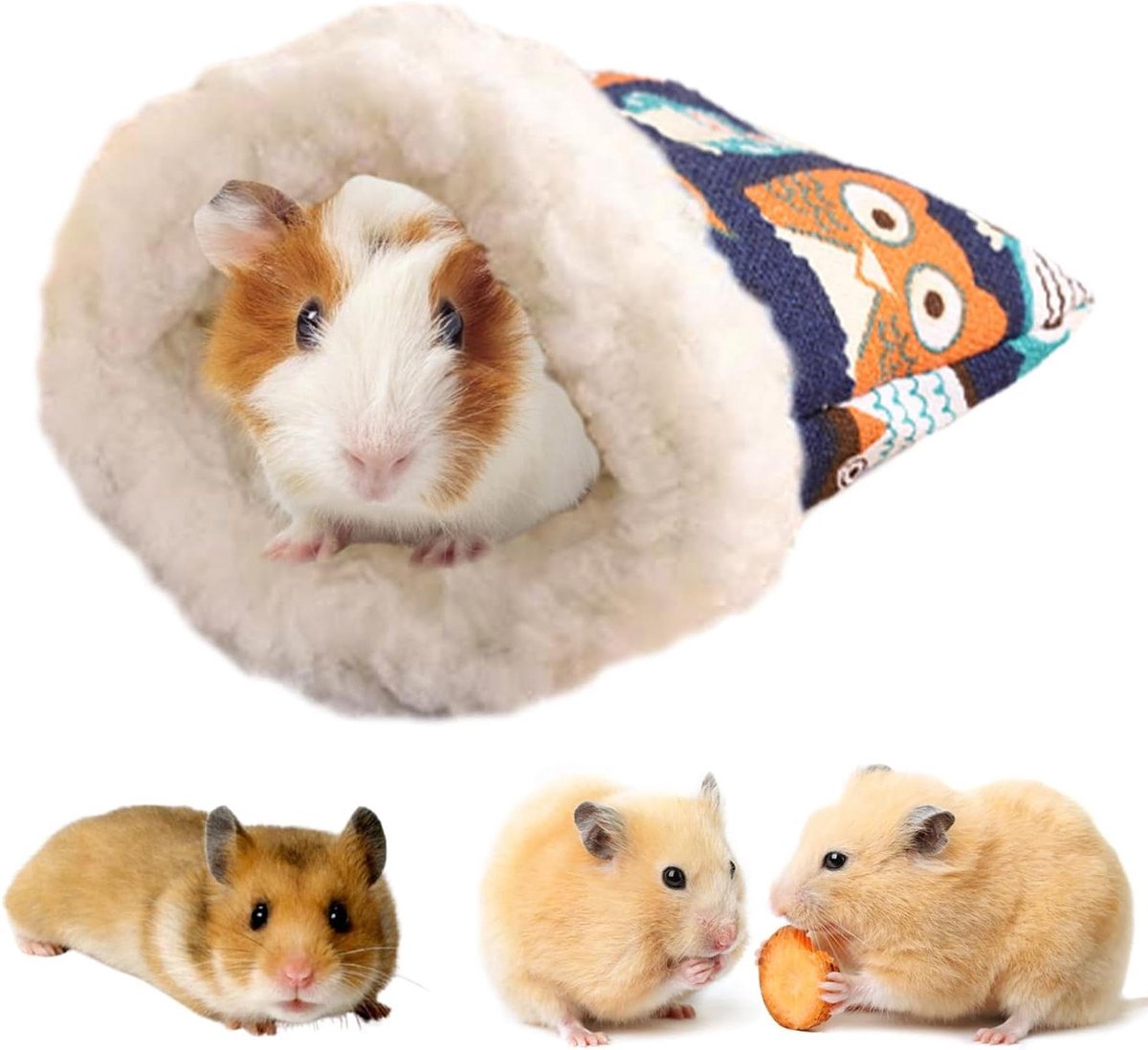 Klein Dier Nest - Huisdier Mand - Comfortabel Slapen - Warmte Regulerend - 18 x 14 cm - Uniek