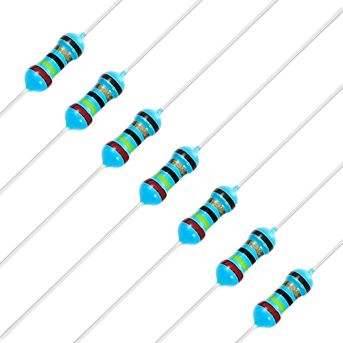 Vaste Weerstanden - Elektronica Component - Circuit Ontwerp - 1% Tolerantie - 100 Stuks - Grijs