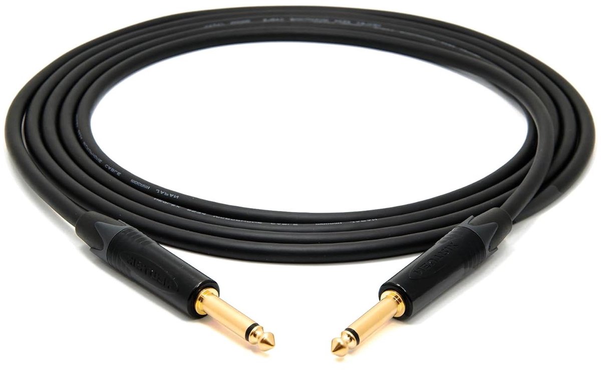 Studio Kabel - Muziekkabel Jack - Muziek Opnemen - Quad Aderige Constructie - 30 meter - Zwart