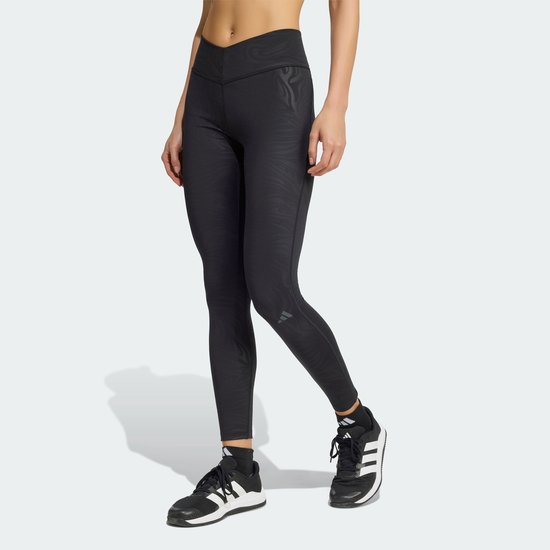 Adidas Performance All Me Essentials Graphic Legging - Dames - Zwart van Adidas — afbeelding 3