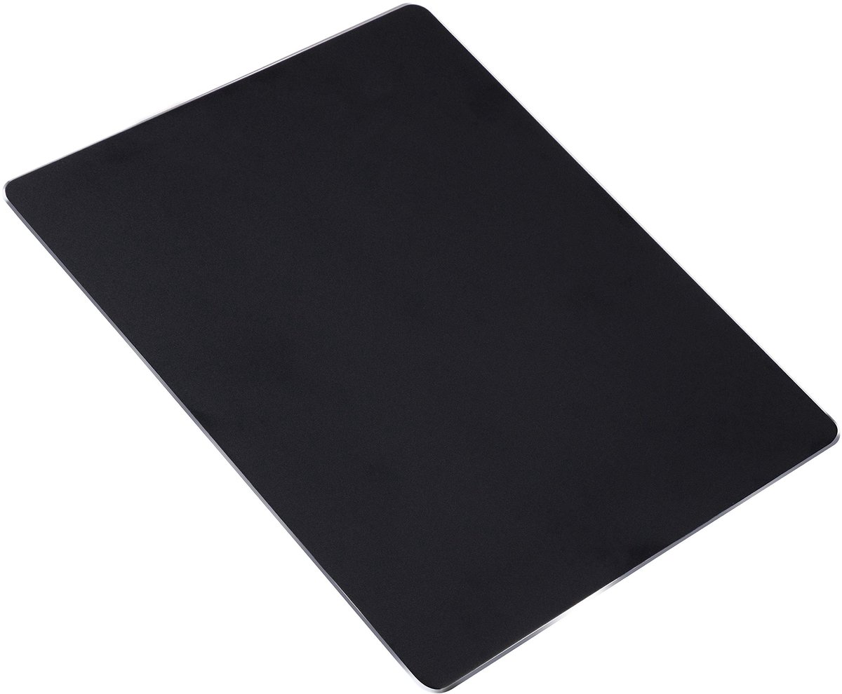 ONF3 - Dubbelzijdige Aluminium Muismat - Antislip - Stijlvol en Modern - Zwart - Precisie - Geschikt voor Laptop en PC - 220 x 180 x 2 mm