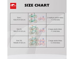 Fietsendragerhoes - Beschermhoes fietsen - Reisbescherming - Waterdicht polyester - Universeel - Zwart