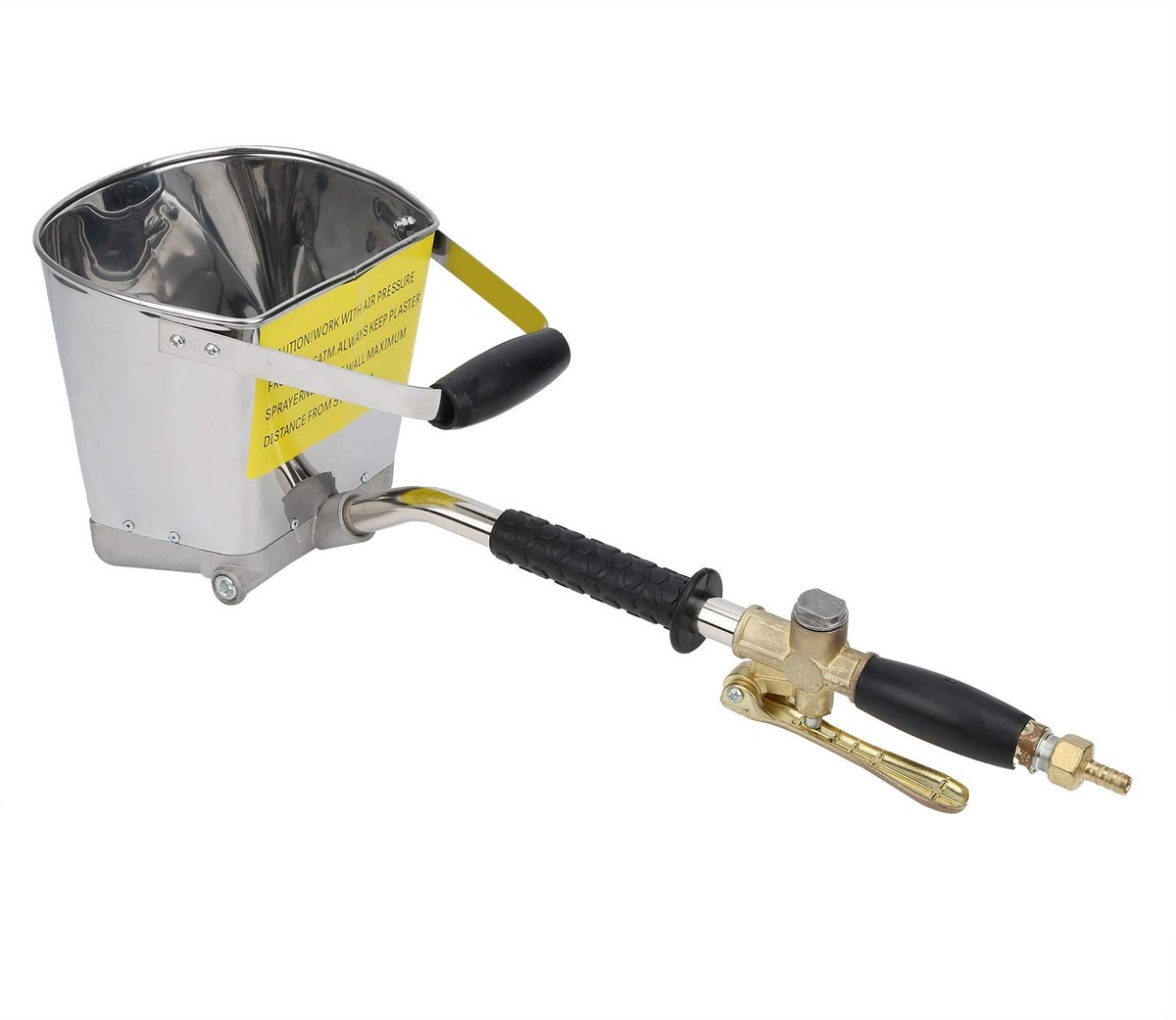 SPHProducts - Cementmortel spuitpistool - Verfsproeier - Eenvoudige bediening - Pneumatisch - Voor schilderen van wand en plafond - Hoogwaardig roestvr...