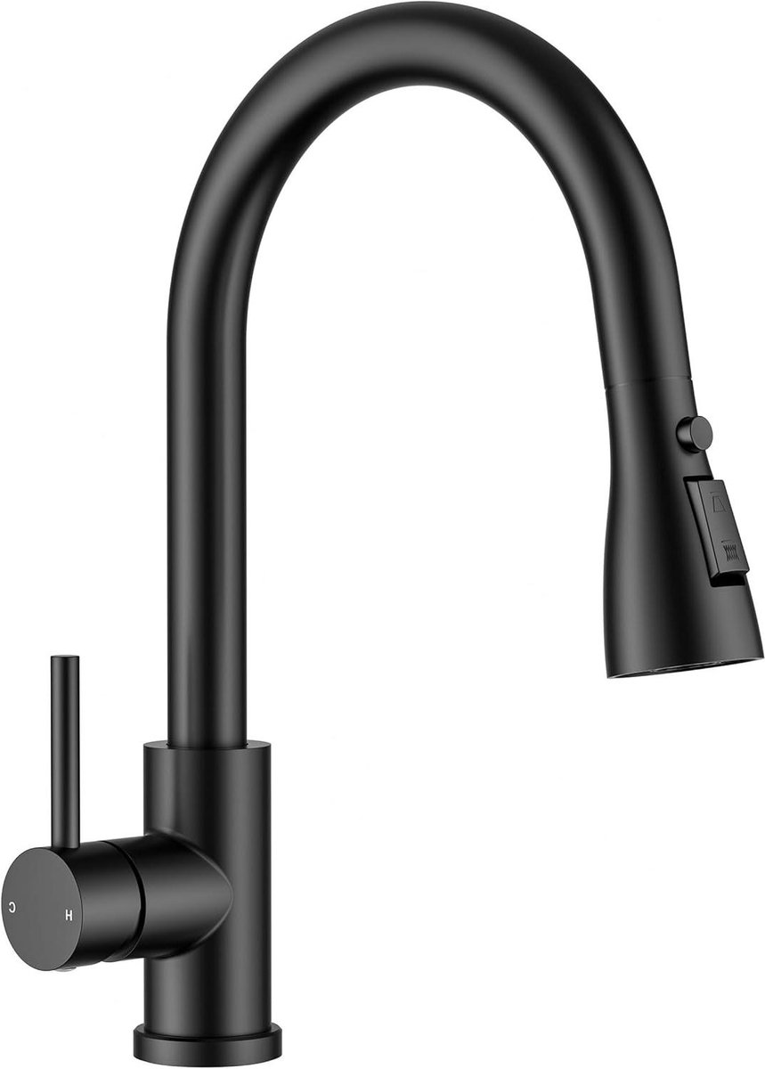 Keukenkraan Mengkraan - Waterkraan Keuken - Schoonmaken en Afwassen - Uittrekbare Sproeiko