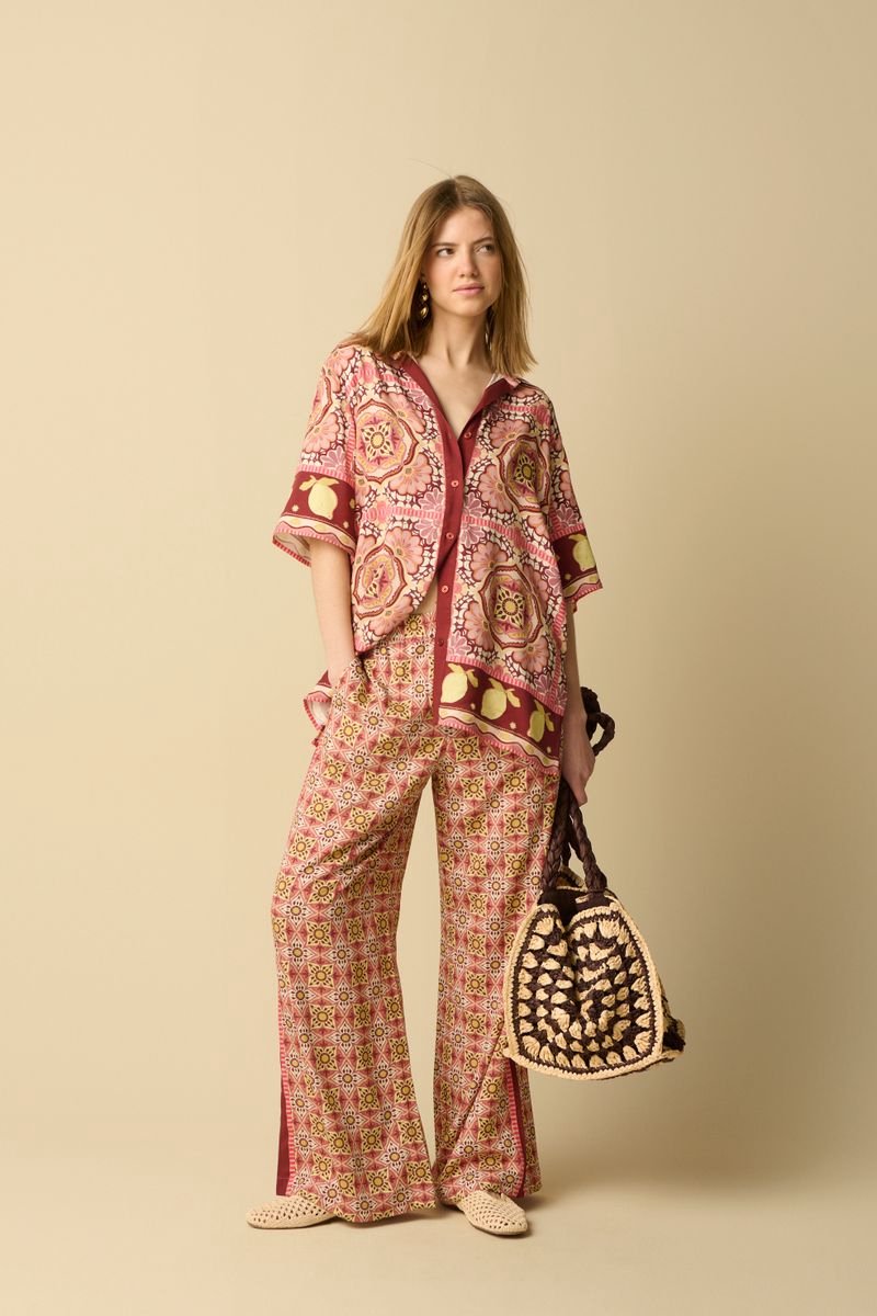 Sissy-Boy - Roze blouse met print