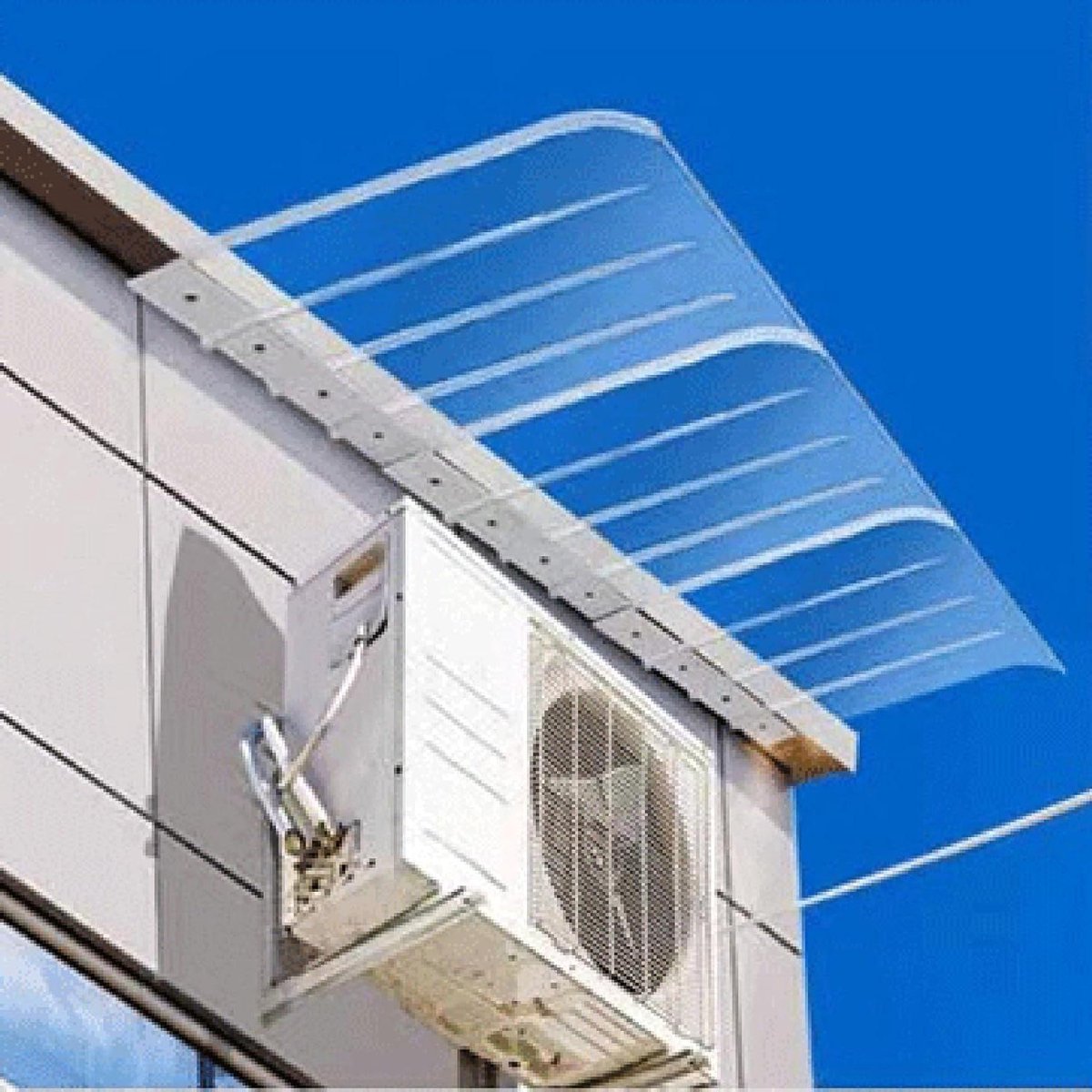 Deurluifel Polycarbonaat - Regenschuilplaats Dak - Entree Beschermen - Zelfreinigend Weerbestendig - 40 x 280 cm - Transparant