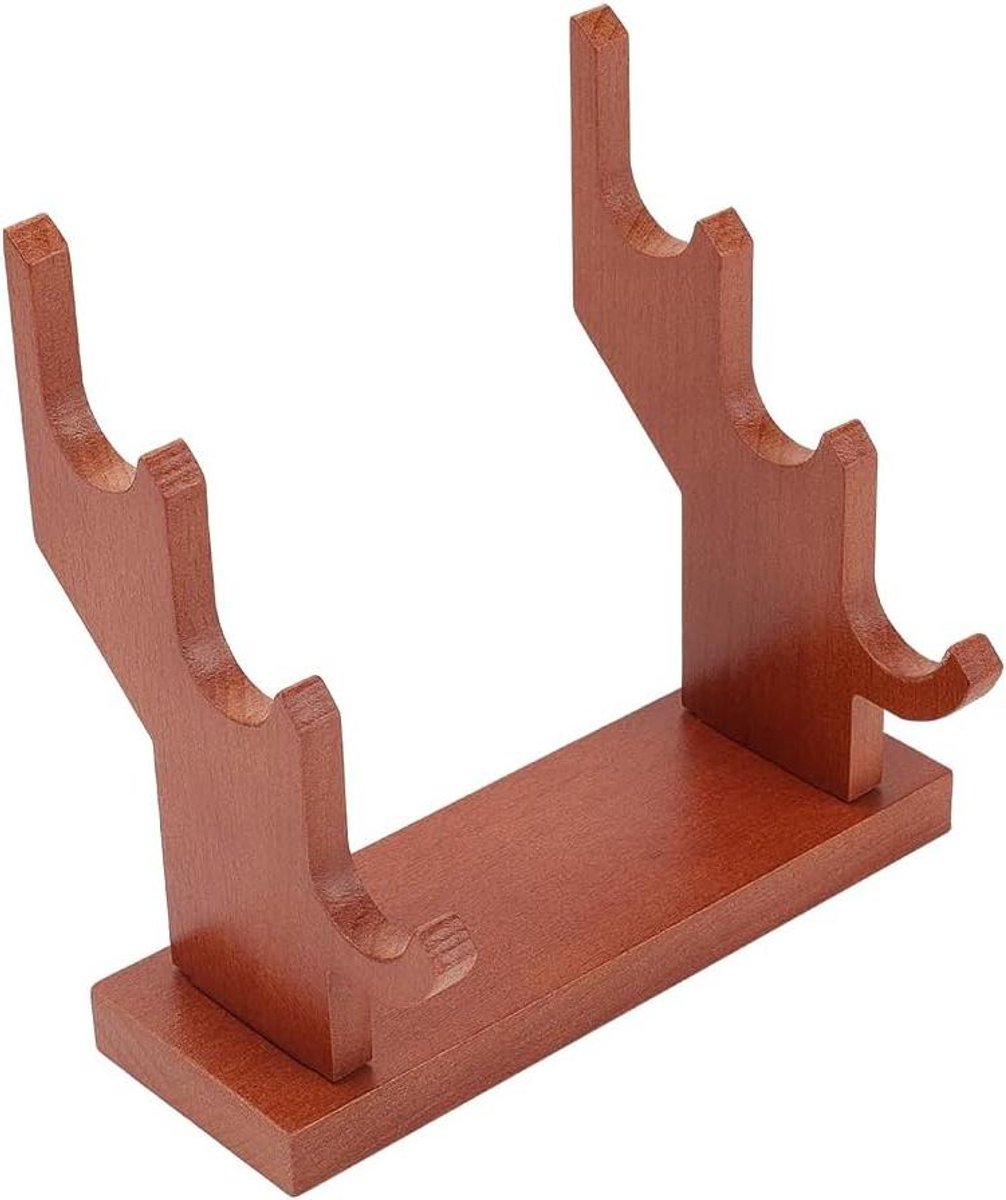 Toverstaf Display - Houten Standaard - Verzamelingen Presenteren - 3 Niveaus - 14 x 92 x 135 cm - Bruin
