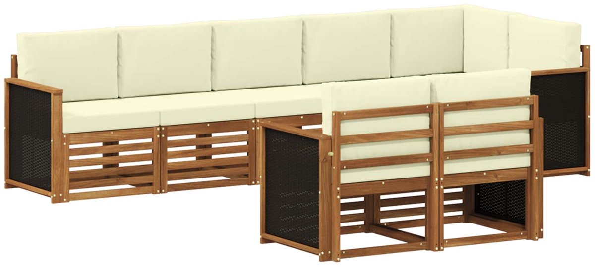 vidaXL - Buiten - bank - set - 7 - st
