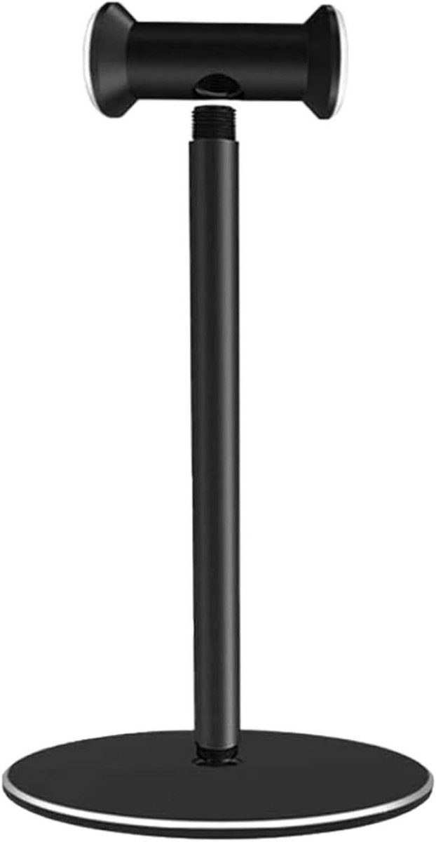 Hoofdtelefoonstandaard - Headset houder - Bureau organiseren - Afneembaar ontwerp - 23x10cm - Zwart