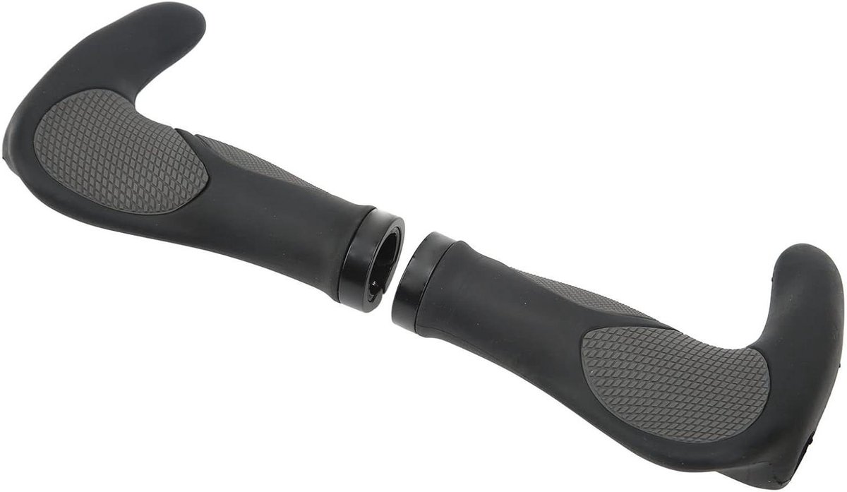 Fietsstuurgrepen - Handgrepen Fiets - Comfortabel Fietsen - Antislip Rubber - 2 stuks - Zwart