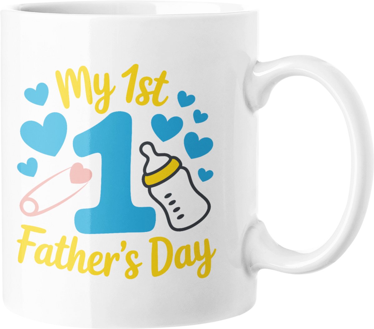 Mijn 1e Vaderdag Mok - Cadeau Nieuwe Papa, Eerste Keer Papa Koffiekopje, Baby Onthulling Cadeau
