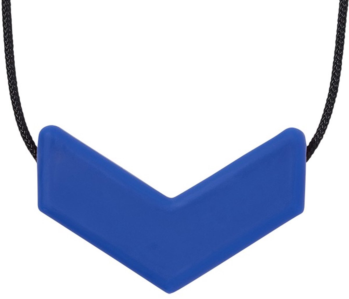 ARK Therapeutic kauwketting speelgoed donkerblauw kind siliconen.