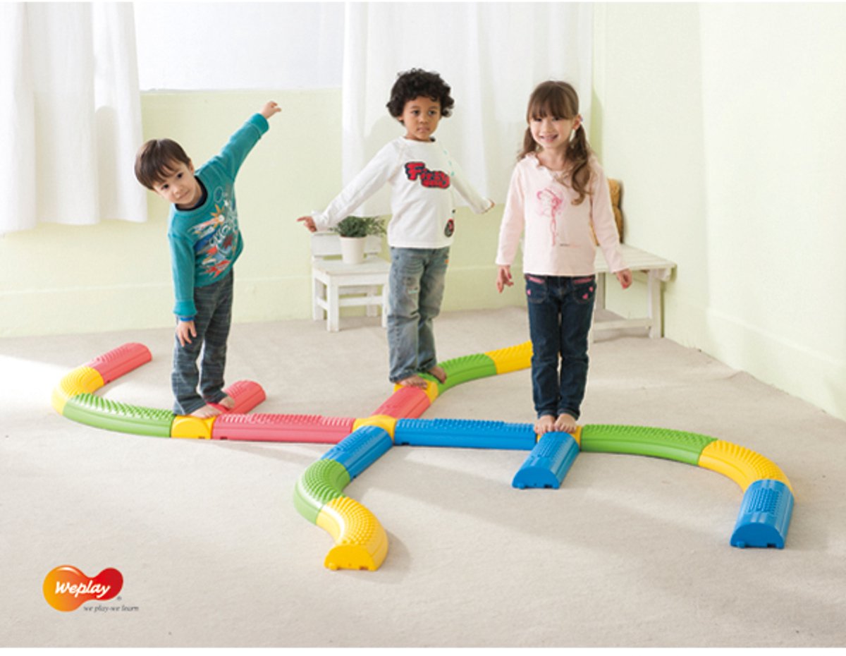 Eduplay balanceerpad speelgoed - Tactile Path + Square - motoriek.