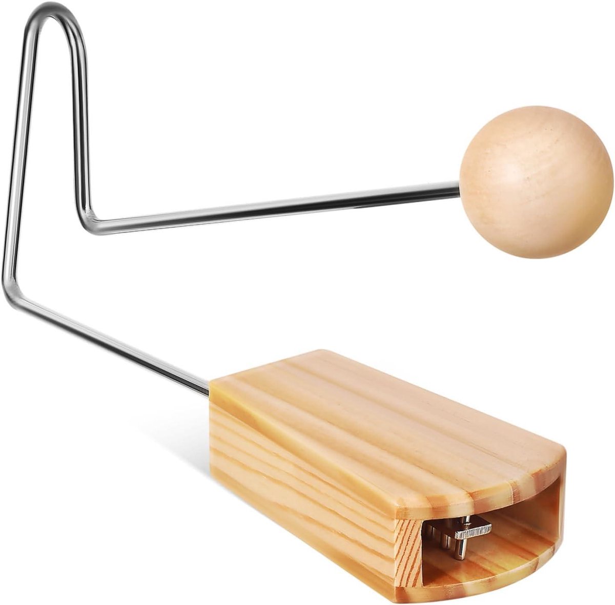 Houten Vibraslap - Ritme Instrument - Muziek Maken - Uniek Geluid - 33 x 16 x 3 cm - Multi
