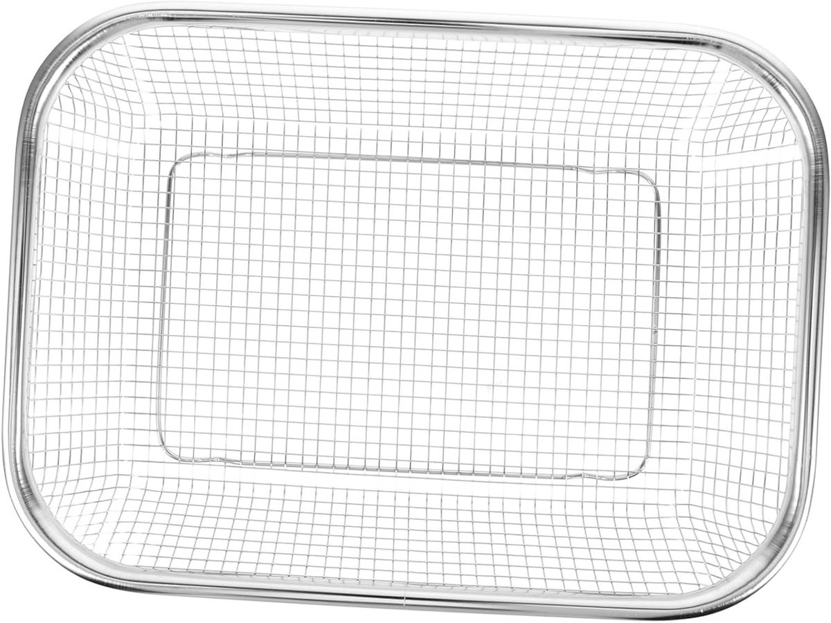 Vaatwassermand voor afdruiprek, metalen opbergmand met gatontwerp voor snel afvoeren, multifunctionele bakmand voor keukenaccessoires en servies