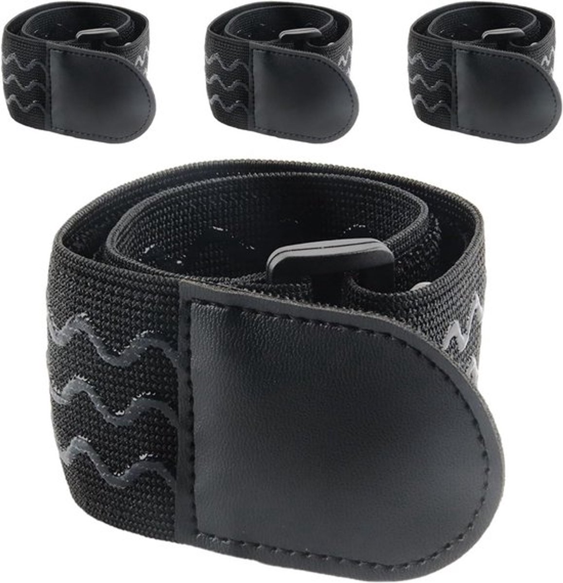 Elastische klittenbandbanden voor fietsen, tassen en trainingsapparaten - Set van 4 stuks