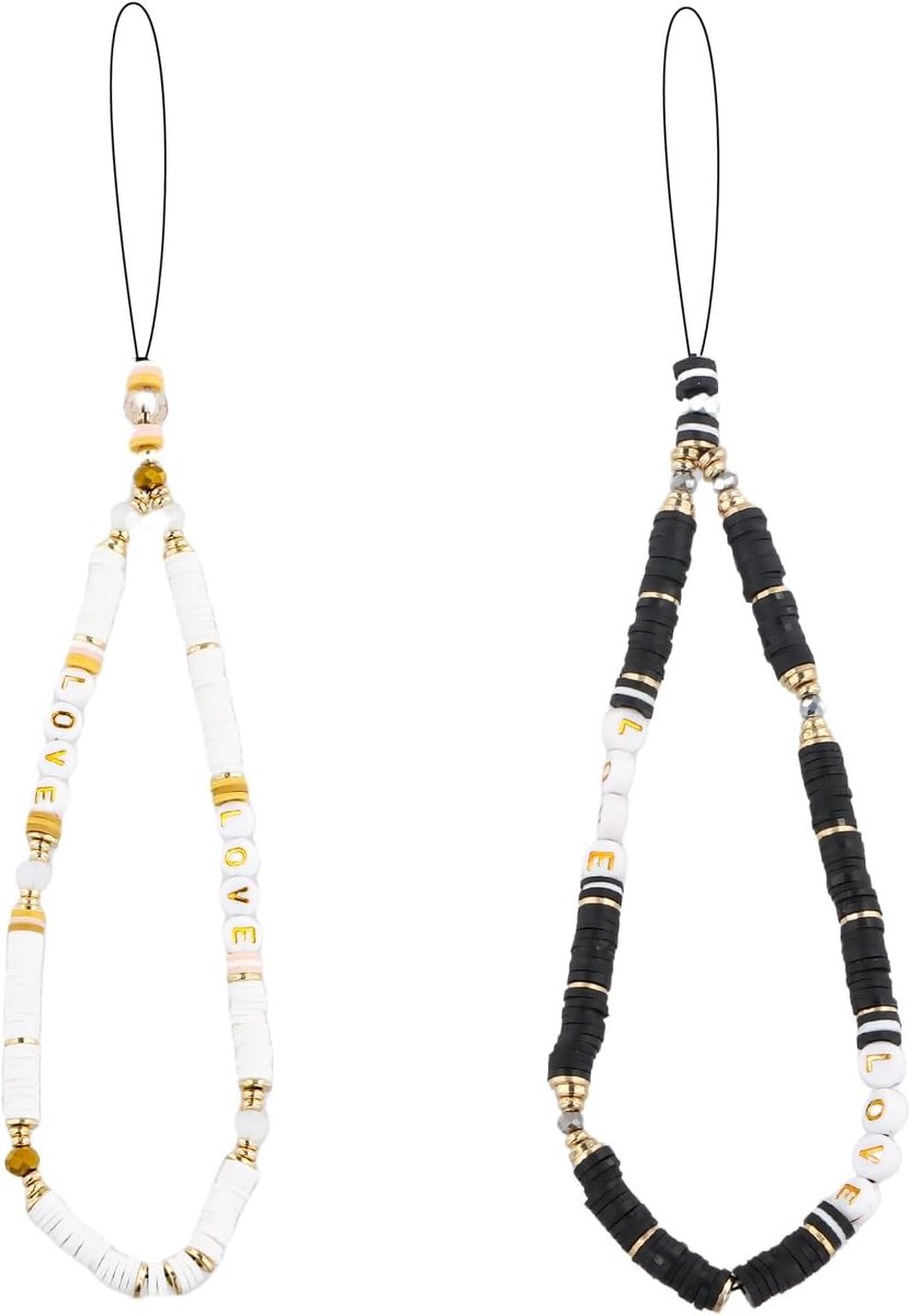 Bohemian Telefoonketting met Parels - Universele Mobiele Telefoonkoord en Polsband voor Sleutels, Camera's en ID Kaarten