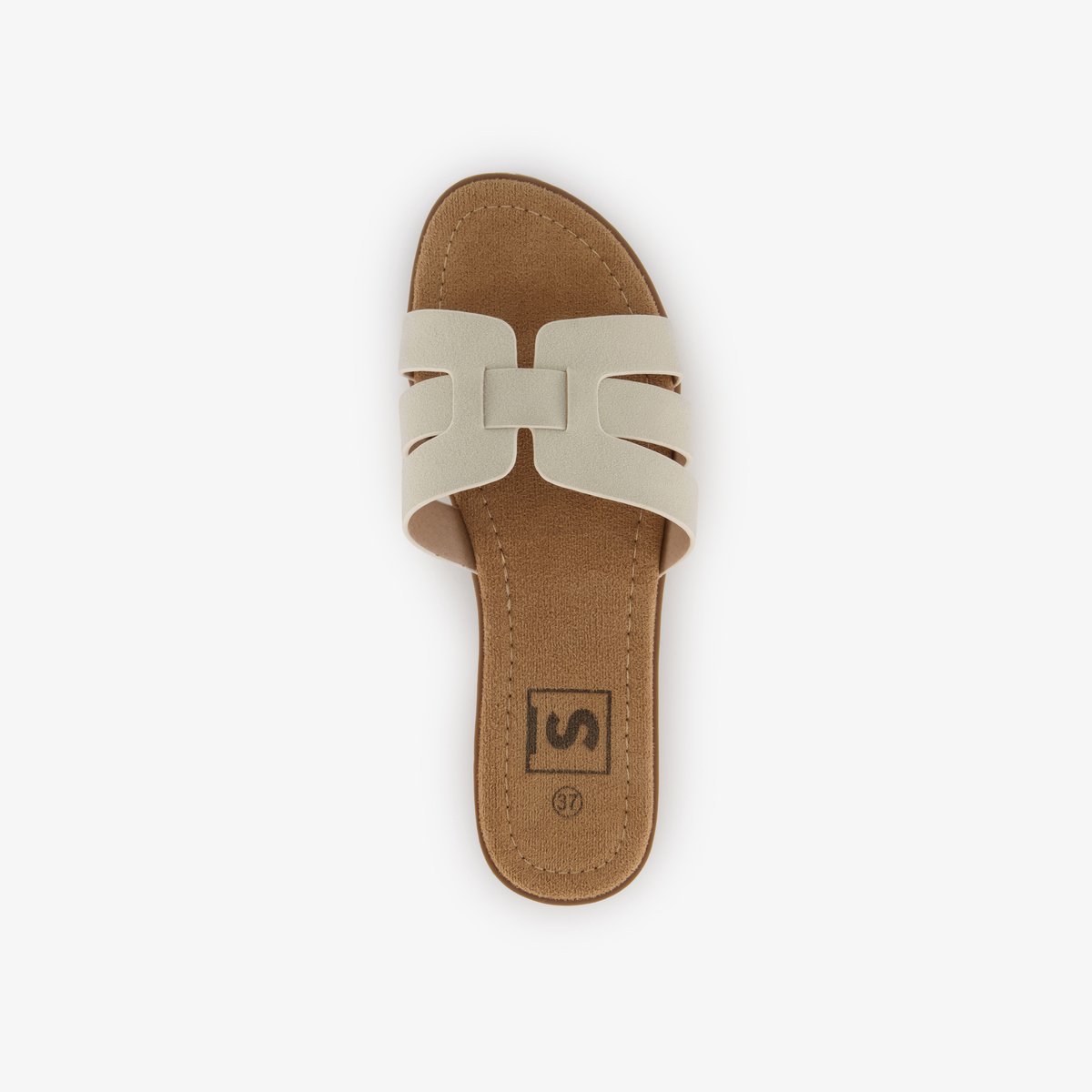 Dames slippers beige - Maat 37