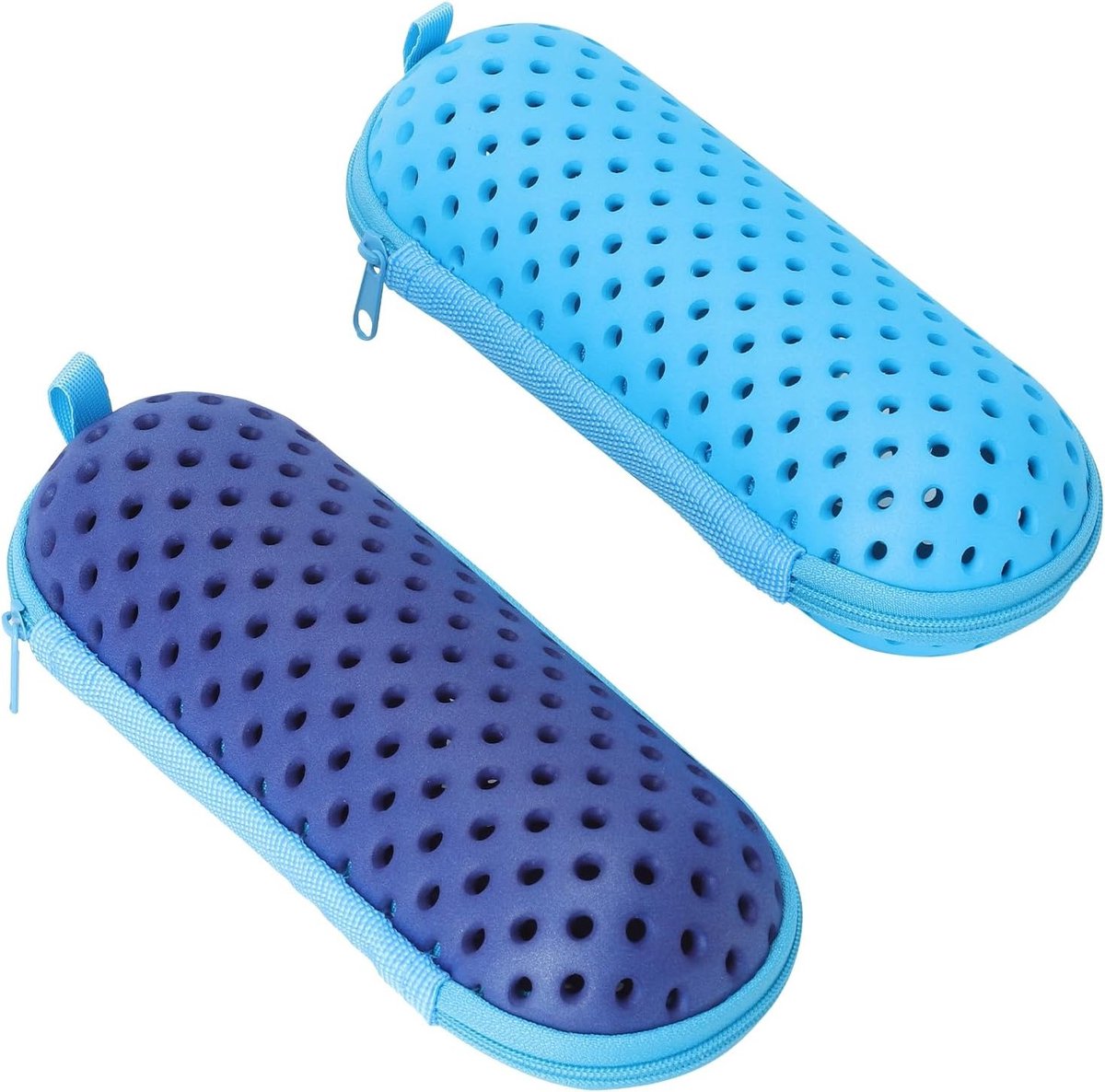 Set van 2 Hardcase voor Zwembrillen met Ventilatie - Lichtgewicht, Waterdicht en Ideaal voor Zwemmen en Reizen - Afmetingen 18,5 x 7,5 cm voor Mannen en Vrouwen
