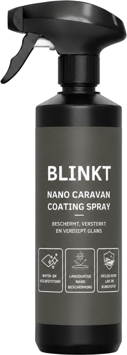 Caravan Coating Spray - Caravan Wax - Nano Bescherming tegen Vuil, Water & UV - Veilig voor Gelcoat, Lak & Kunststof - 500ml - BLINKT