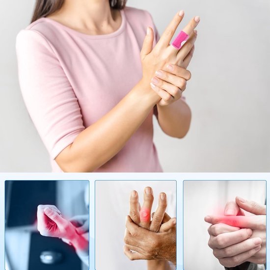 Verstelbare Vinger Splints, 5 Stuks, Vinger Stabilisatie, Ondersteuning voor Breuken en Artritis, Comfortabele Vinger Ruststeun voor Herstel — afbeelding 3