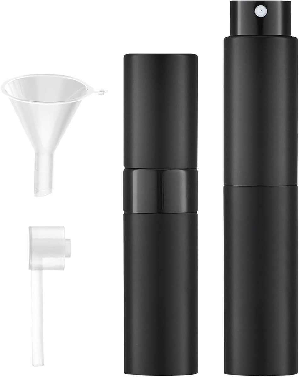 Herbruikbare Nebulizer voor Parfum, 2 Stuks Lege Reiskleurige Parfumflessen, 10ml Mini Atomizer, Draagbare Pocket Nebulizer voor Parfum onderweg, Ideaal voor Reizen en Dagelijks Gebruik