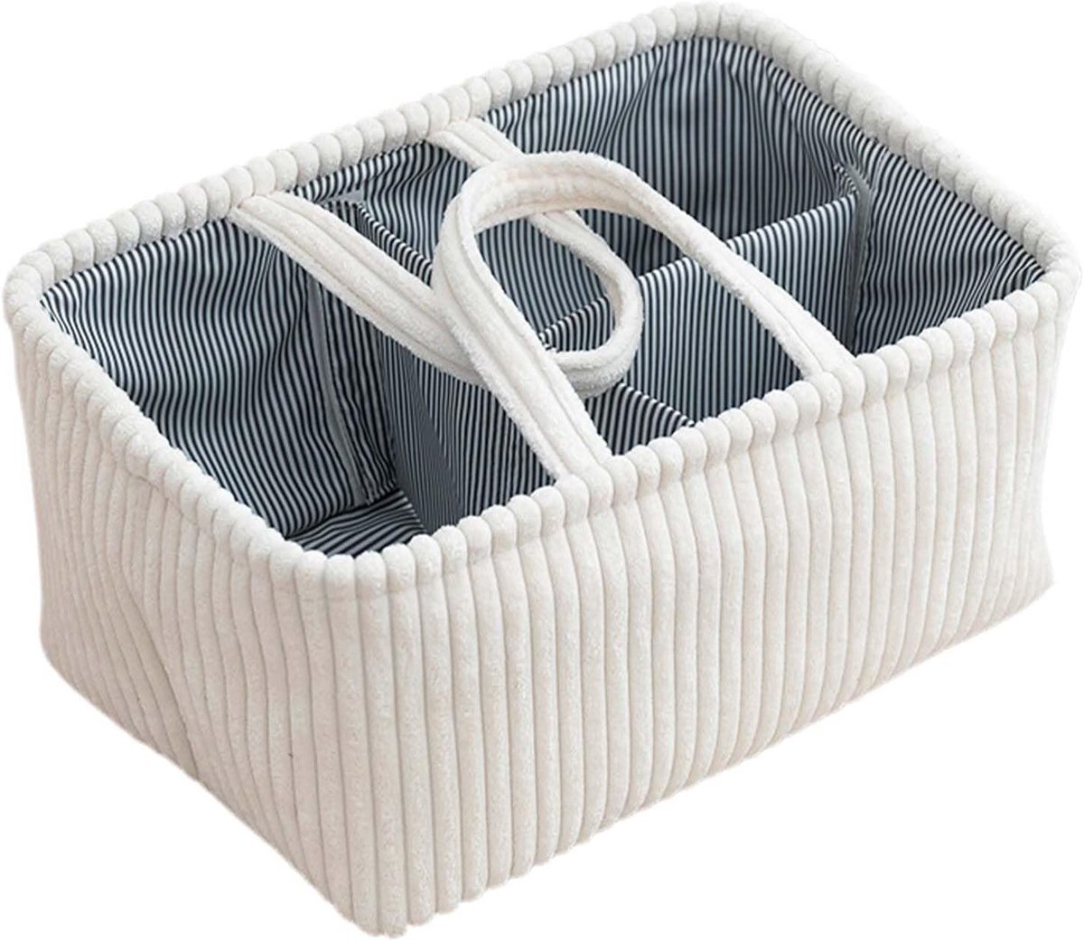 Organiser voor luiers met afneembare compartimenten, draagbare luiertafel en caddy voor babyspullen, ideaal voor onderweg en natte doekjes