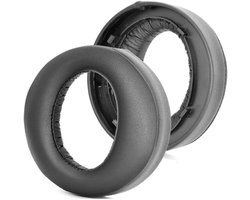 Vervangende Oorkussens voor PS5 Pulse 3D Draadloze Headset - Zacht Echte Leer, Geluidsisolatie en Hoge Dichtheid Schuim, Earcups Reparatie Onderdelen (Zwart)