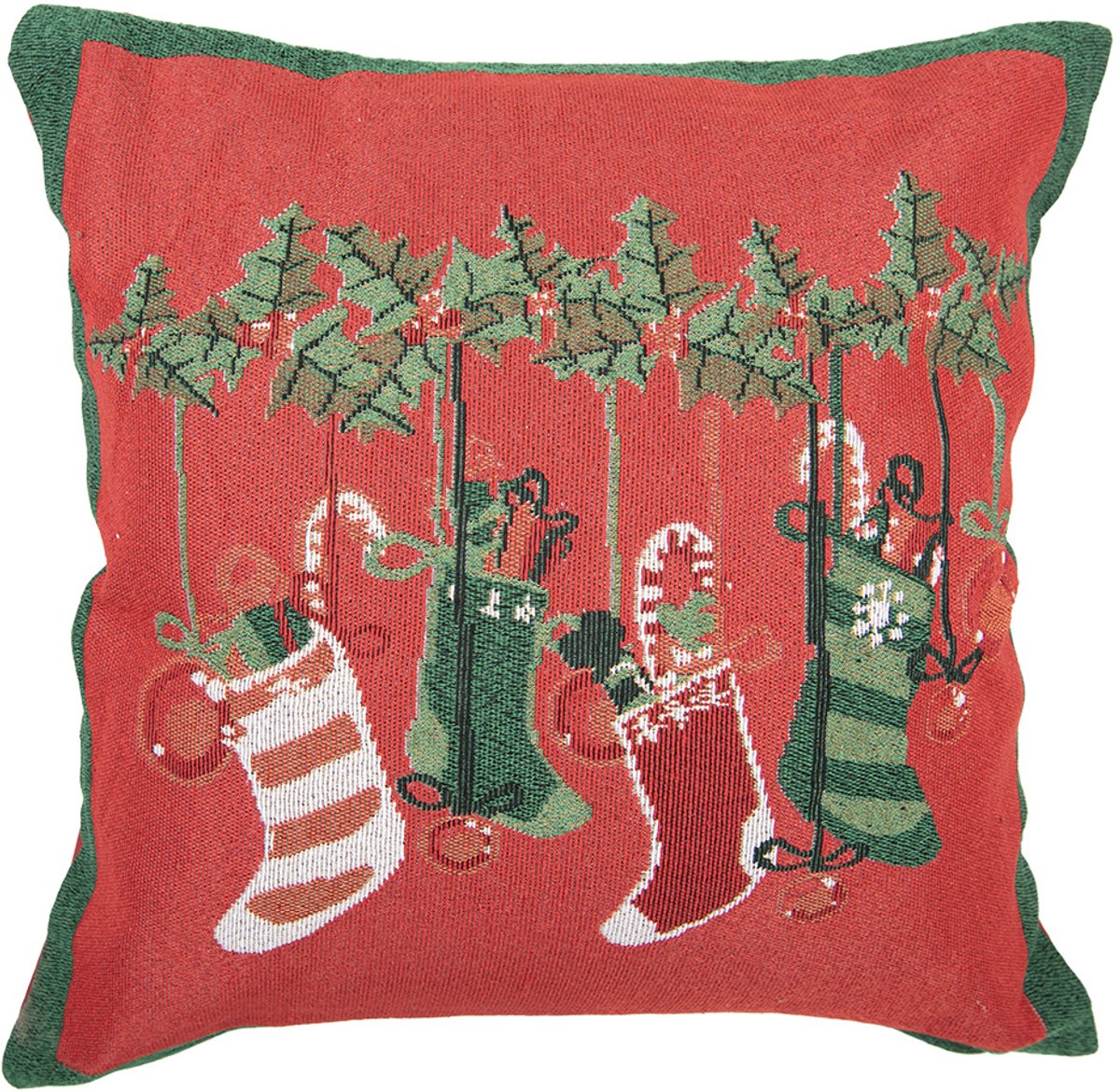 Clayre & Eef Sierkussen 44x44 cm Rood Polyester