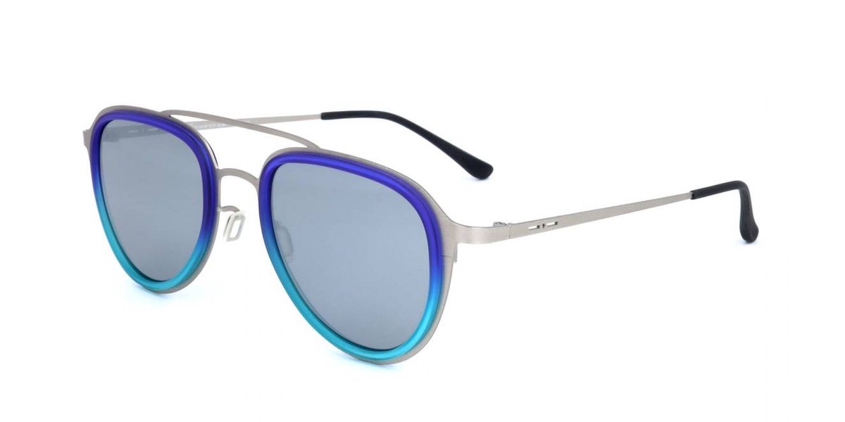 Italia Independent I I 0254 THIN CIRCLE Silver 50/21/145 UNISEX Zonnebrillen