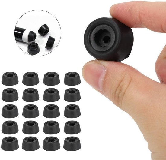 20x Rubber Keu Tip Beschermers - Beschermhoes voor Billiart & Snooker Keuen van Merkloos — afbeelding 2