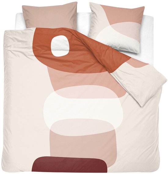 Cinderella Kiezel Dekbedovertrek - Tweepersoons - 200x200/220 cm - Naturel van Cinderella — afbeelding 4