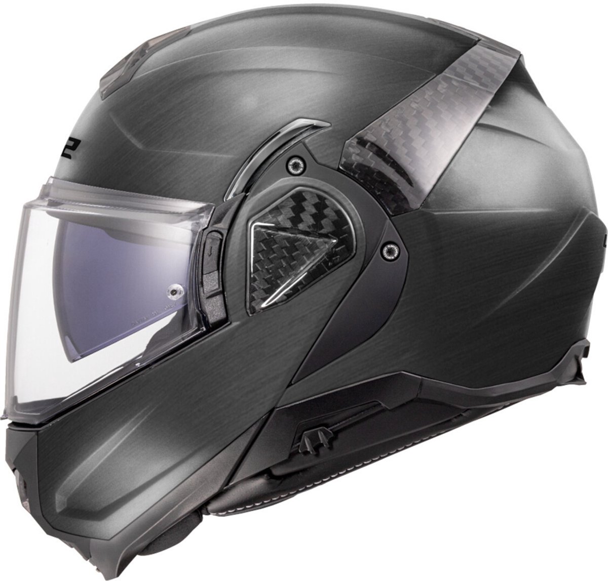 LS2 FF910 Advant II Jeans Titanium Systeemhelm - Helm