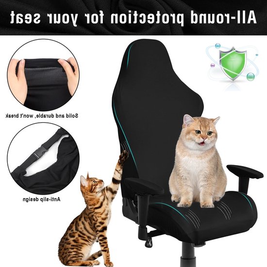 Ergonomische gamingstoel hoes voor optimale ondersteuning en comfort tijdens het gamen — afbeelding 4