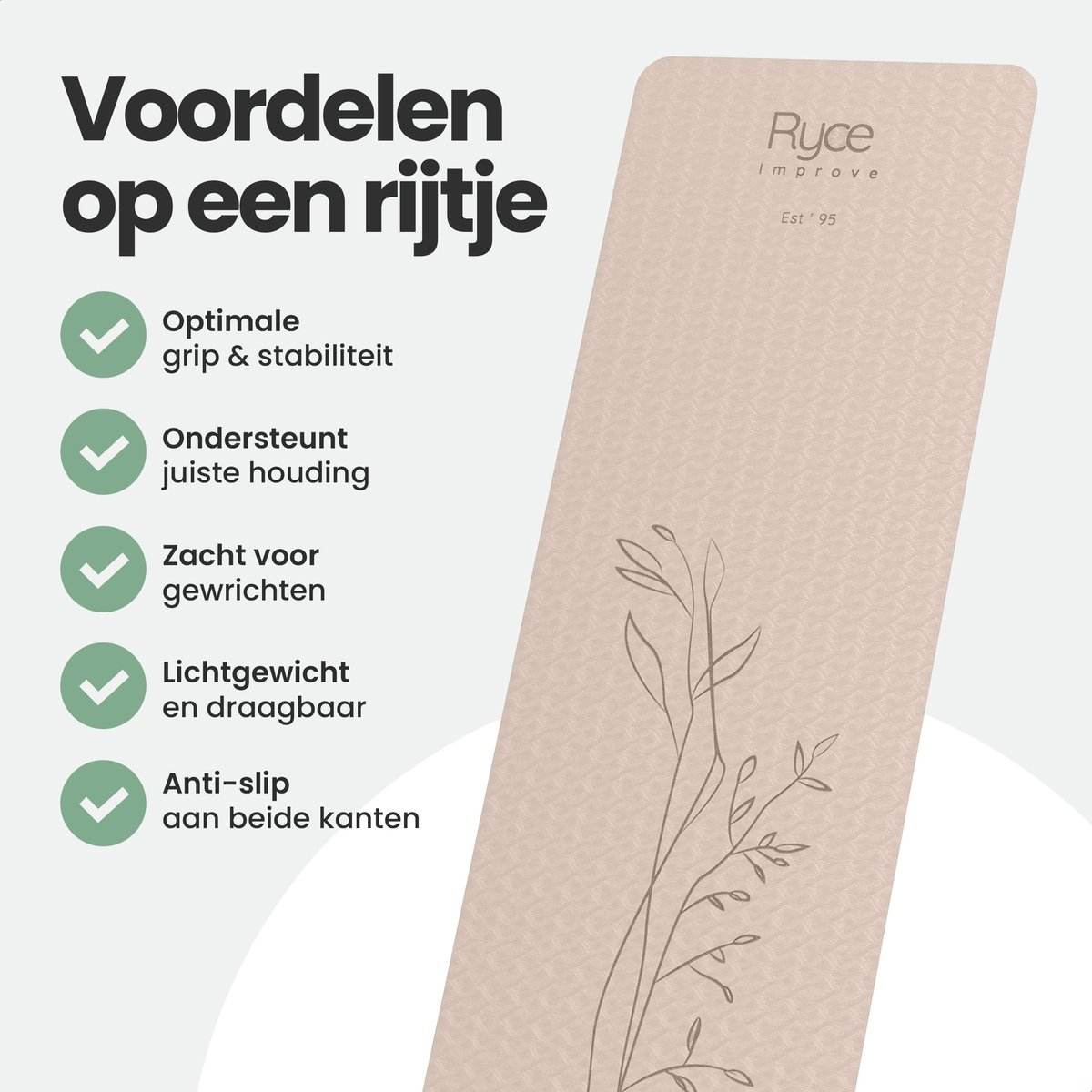 Ryce Improve Yogamat - Pilates thumbnail 4